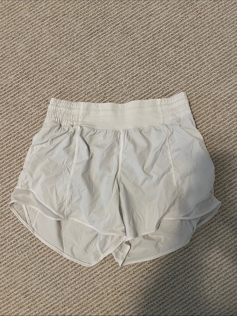 Lululemon white Women’s Athletic Shorts - Breathable Workout Shorts